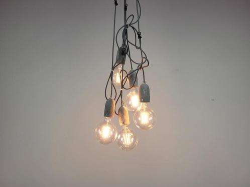 Industriële Hanglamp Grijs Beton, Huis en Inrichting, Lampen | Vloerlampen, Gebruikt, Ophalen of Verzenden