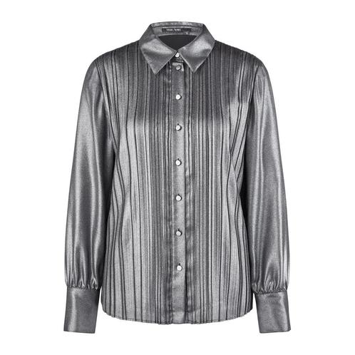 Marc Aurel • metalic plisse blouse • 36, Kleding | Dames, Tops, Nieuw, Maat 36 (S), Verzenden