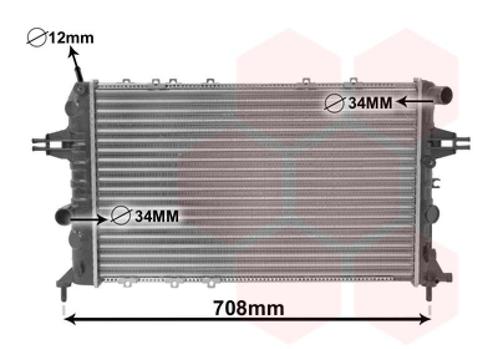 RADIATOR VOOR OPEL ASTRA G 1998-2004 09192578, Auto-onderdelen, Airco en Verwarming, Nieuw, Ophalen of Verzenden