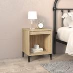 vidaXL Nachtkastje 40x35x50 cm sonoma eikenkleurig, Minder dan 45 cm, Verzenden, Nieuw, Minder dan 55 cm