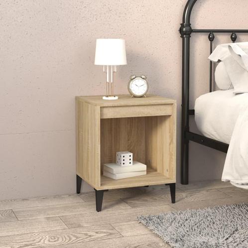 vidaXL Nachtkastje 40x35x50 cm sonoma eikenkleurig, Huis en Inrichting, Slaapkamer | Nachtkastjes, Nieuw, Minder dan 45 cm, Hout