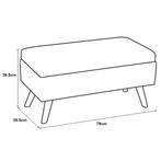 [en.casa] Bankje Salford met opbergruimte 79x39,5x39,5 cm zw, Huis en Inrichting, Slaapkamer | Slaapbanken, Verzenden, Nieuw