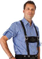 Overhemd Krempelarm 100% kt bl/wit, Verzenden, Nieuw