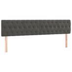 Fluwelen Hoofdborden Grijs (2 stuks) - Retourdeal - Stijl..., Verstelbaar, Nieuw, Ophalen of Verzenden, 180 cm