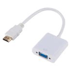 VGA naar HDMI Kabel - 1080p Full HD High Speed Wit, Computers en Software, Pc- en Netwerkkabels, Verzenden, Nieuw
