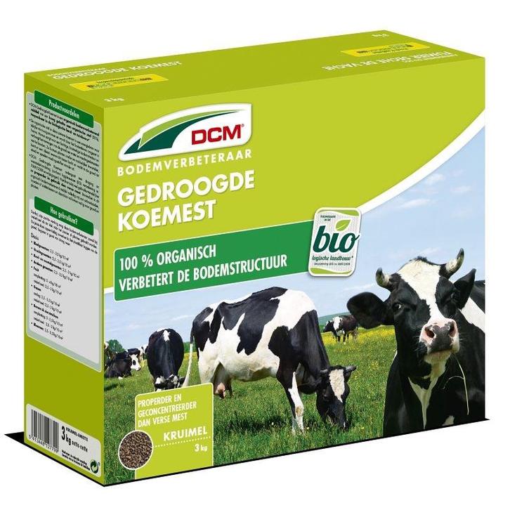 Gedroogde Koemest 3kg, Tuin en Terras, Aarde en Mest, Ophalen of Verzenden