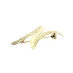 Gouden letter broche; letter N, Ophalen of Verzenden, Gebruikt, Overige kleuren, Goud