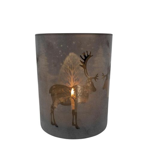 windlicht rendier brons medium 12cm, Huis en Inrichting, Woonaccessoires | Overige, Verzenden