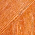DROPS Kid-Silk Uni Colour - 49 elektrisch oranje - Mohair, Hobby en Vrije tijd, Breien en Haken, Ophalen of Verzenden, Nieuw