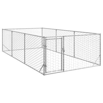 vidaXL Hondenkennel voor buiten met deur 2x4x1 m beschikbaar voor biedingen