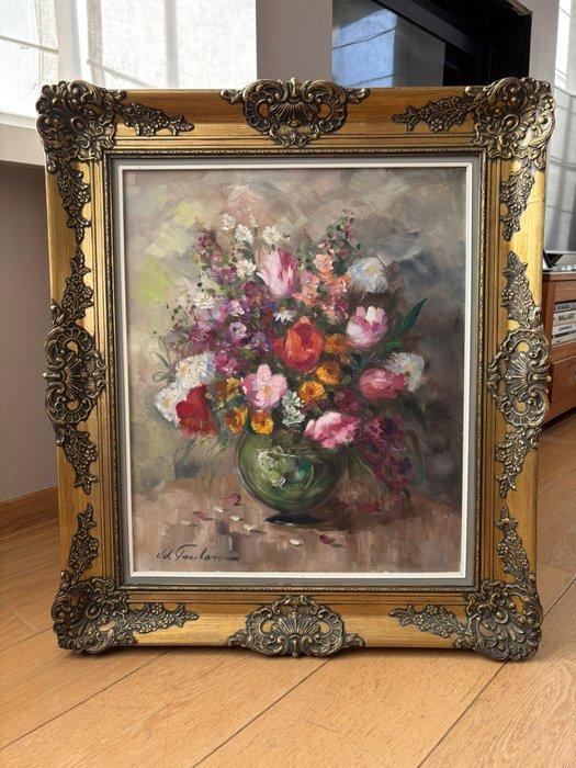 Jean-Jacques Foulon (1923-1980) - Bloemstilleven, Antiek en Kunst, Kunst | Schilderijen | Klassiek