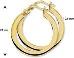 Marie Celeste oorringen vierkante buis - 20 mm - Goud, Verzenden, Nieuw