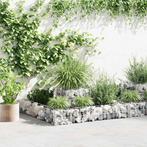 vidaXL Gabion plantenbak 120x120x20 cm gegalvaniseerd staal, Verzenden, Nieuw, IJzer, Minder dan 1 meter
