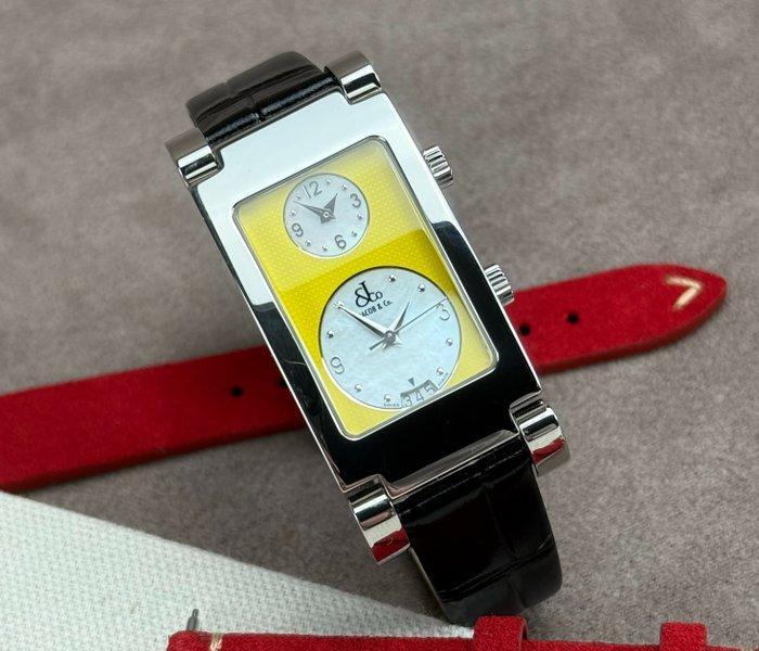 Jacob & Co. - Angel Two-Time Zone Yellow M.O.P. Da Dial -, Sieraden, Tassen en Uiterlijk, Horloges | Heren