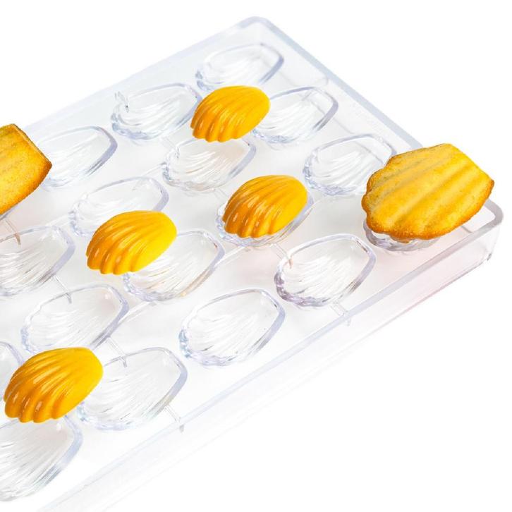 Martellato Bonbonvorm Madeleine (20) 43x27x14,5mm, Hobby en Vrije tijd, Taarten en Cupcakes maken, Nieuw, Verzenden