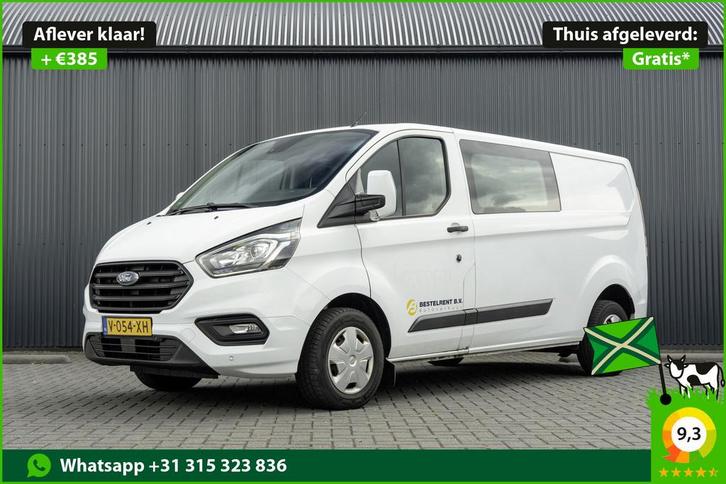 Ford Transit Custom **2.0 TDCI 131PK L2H1 | 6-Zits | Cruise, Auto's, Bestelauto's, Lease, Handgeschakeld, Wit, Grijs, Stof, Diesel