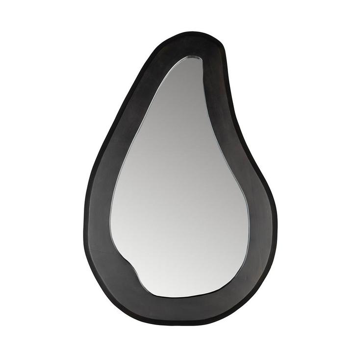 *WOONWINKEL* Dutchbone Aren Wood L Organische Spiegel Zwart, Huis en Inrichting, Woonaccessoires | Spiegels, Nieuw, Verzenden