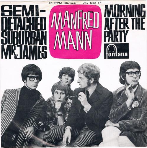 Manfred Mann - Semi-Detached Suburban Mr. James / Morning Af, Cd's en Dvd's, Vinyl | Rock, Gebruikt, Ophalen of Verzenden