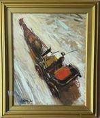 Antonio Asturi (1904-1986) - Lattesa della carrozza, Antiek en Kunst, Kunst | Schilderijen | Klassiek