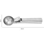 Benson IJsschep - RVS - Drukknop - 18 cm - Ø 5 cm (Keuken), Ophalen of Verzenden, Nieuw