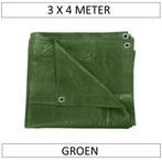 Benson Duurzaam afdekzeil - 3 x 4 meter - groen - verster..., Ophalen of Verzenden, Nieuw