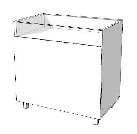 Toonbank met legvak lade en planken C-PHR-003, Zakelijke goederen, Kantoor en Winkelinrichting | Winkel en Inventaris