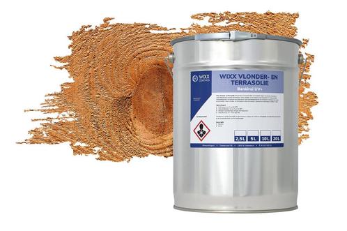 Wixx Vlonder en Terrasolie UV+ Bankirai 1L, Doe-het-zelf en Verbouw, Verf, Beits en Lak, Verf, Nieuw, Minder dan 5 liter, Verzenden