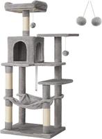 Hoppa! PCT161W Kattenboom lichtgrijs van 69 voor 39, Dieren en Toebehoren, Katten-accessoires, Ophalen of Verzenden, Nieuw