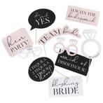 Vrijgezellenfeest Photobooth Props Team Bride 10st, Verzenden, Nieuw