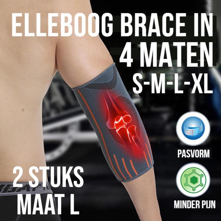 2 stuks Ademende Elleboog Arm Brace - Maat L, Diversen, Braces, Nieuw, Verzenden