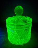 Art Deco Toiletset - Val Saint Lambert - Persglas Uranium, Antiek en Kunst