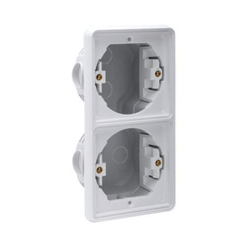Niko New Hydro inbouwkader dubbel grijs IP55 verticaal, Doe-het-zelf en Verbouw, Elektra en Kabels, Nieuw, Ophalen of Verzenden