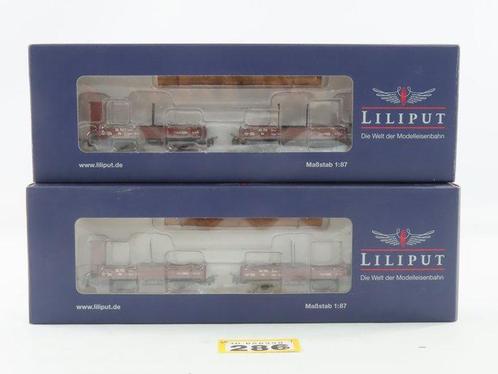 Liliput H0e - L240100 - Modeltrein goederenwagon (2) - 2, Hobby en Vrije tijd, Modeltreinen | H0