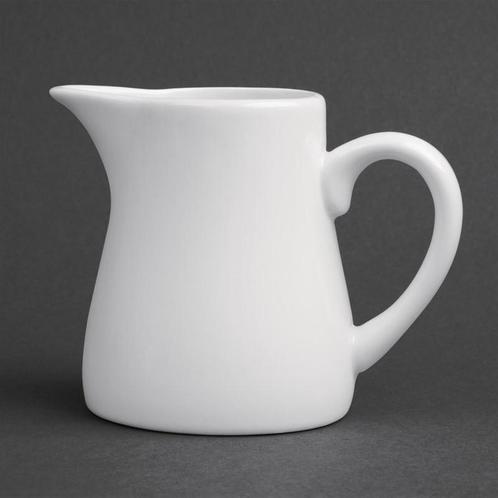 Olympia Whiteware melkkannetjes met handvat 170ml (6 stuks), Huis en Inrichting, Keuken | Bestek, Verzenden