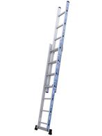 Opsteekladder 2 x 8 treden met stabilisatiebalk, Verzenden