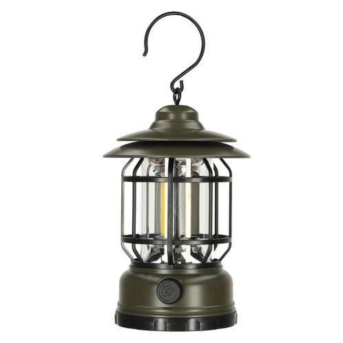 Retro Draagbare Camping Lamp - Oplaadbare Dimbare Tentlamp, Caravans en Kamperen, Kampeeraccessoires, Ophalen of Verzenden