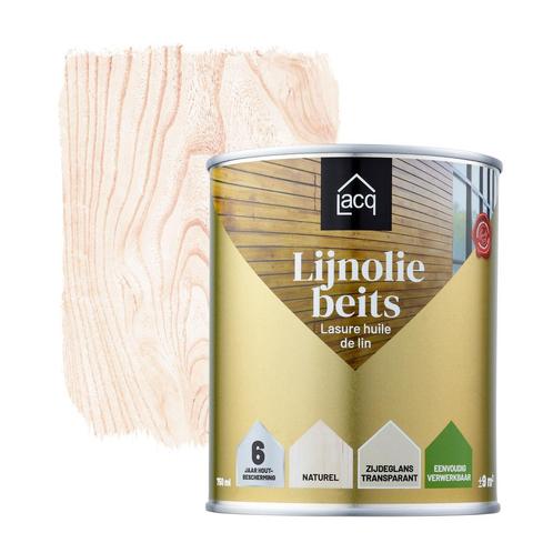 Lacq Lijnolie Beits 0,75L Naturel 0.75L, Doe-het-zelf en Verbouw, Verf, Beits en Lak, Beits, Nieuw, Minder dan 5 liter, Verzenden