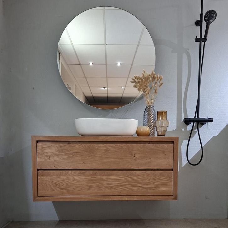 Real Oak Arhus 1200 natural, Huis en Inrichting, Badkamer | Badkamermeubels, Wasbak of Wastafel