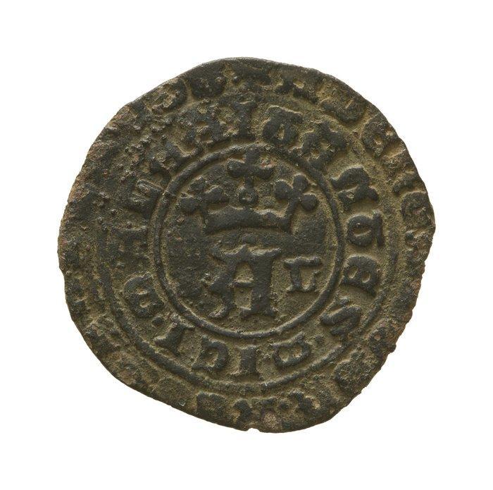 Portugal. D. Afonso V (1433-1438). Real Branco (10 Reais, Postzegels en Munten, Munten | Europa | Niet-Euromunten