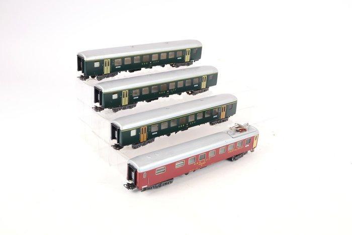Märklin H0 - 4066/4068 - Modeltrein personenwagen (4) - Vier, Hobby en Vrije tijd, Modeltreinen | H0