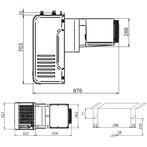 Diamond Hang-Wandunit | 2.8-4.9m³ | -15°C/-25°C | 230V | 420, Witgoed en Apparatuur, Koelkasten en IJskasten, Ophalen of Verzenden