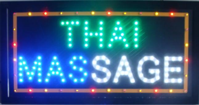 Thaise Massage LED bord lamp verlichting lichtbak reclamebor, Verzamelen, Merken en Reclamevoorwerpen, Nieuw, Verzenden