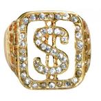 Gangster gouden ring met diamanten - Sieraden, Nieuw, Verzenden