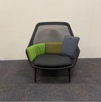 Tweedehands vitra Slow chair loungestoel, zwart, Ophalen of Verzenden, Gebruikt, Stof