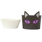 PME Halloween Cupcake Cups Zwarte Kat Ø45mm 12st., Verzenden, Nieuw