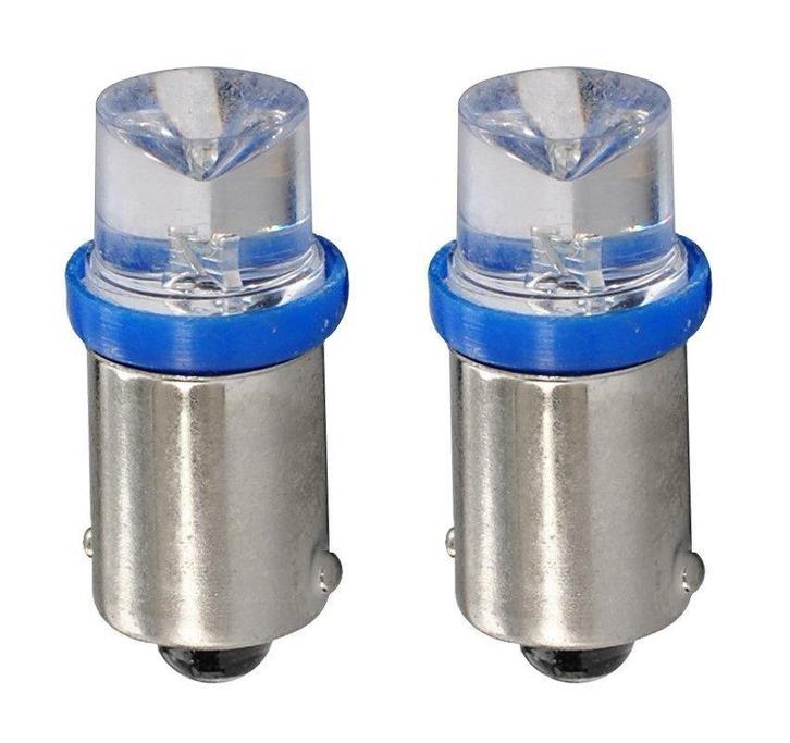 Ba9s auto lamp 2 stuks T4W blauw | LED kentekenverlichting/s, Huis en Inrichting, Lampen | Overige, Nieuw, Verzenden