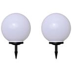 vidaXL Tuinpadlampen 2 st met grondpin LED 40 cm, Tuin en Terras, Buitenverlichting, Verzenden, Nieuw