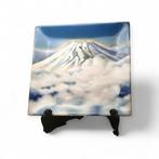 Ando Shippo-ten koperen cloisonné Mount Fuji presentatiebord, Antiek en Kunst