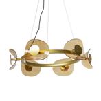 *WOONWINKEL* Kare Design Mariposa Ronde Hanglamp Goud, Huis en Inrichting, Lampen | Hanglampen, Nieuw, Verzenden