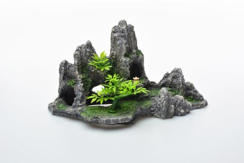 Rotsformatie met plateau en boom / Aquarium decoratie As-919, Dieren en Toebehoren, Vissen | Aquaria en Toebehoren, Nieuw, Verzenden